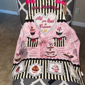 New York City souvenir adjustable Pink and Black Cupcake Apron